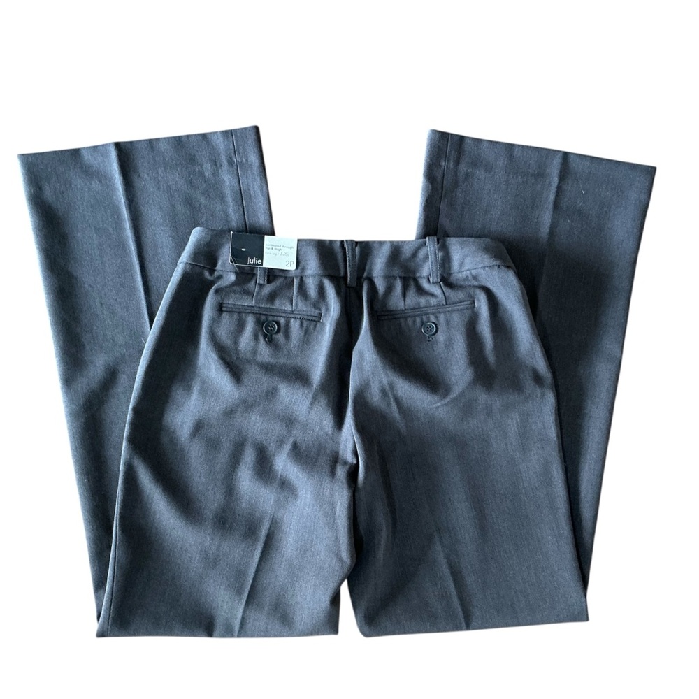 Loft NWT Julie Pants Women's 2P Gray Flare Leg Career Stretch